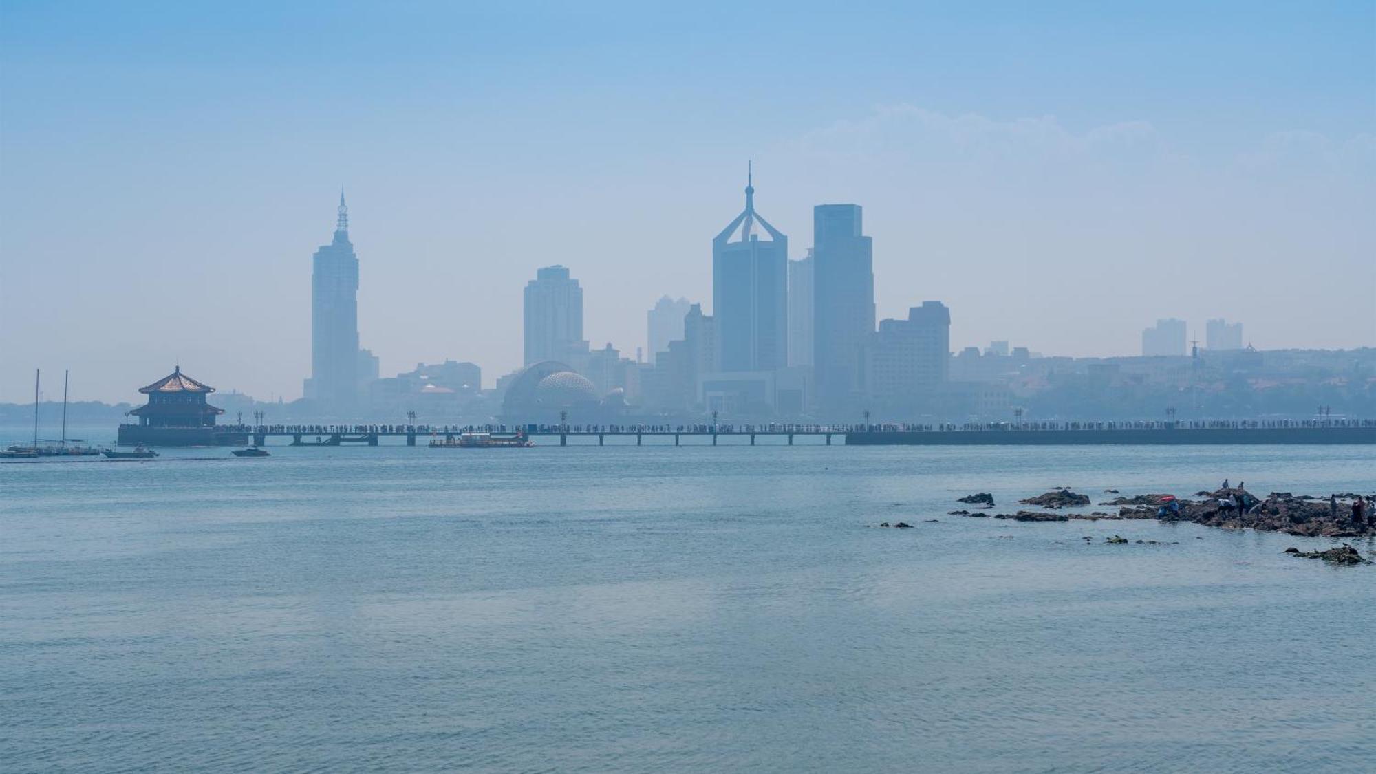 Holiday Inn Express Qingdao Shibei By Ihg Exterior foto
