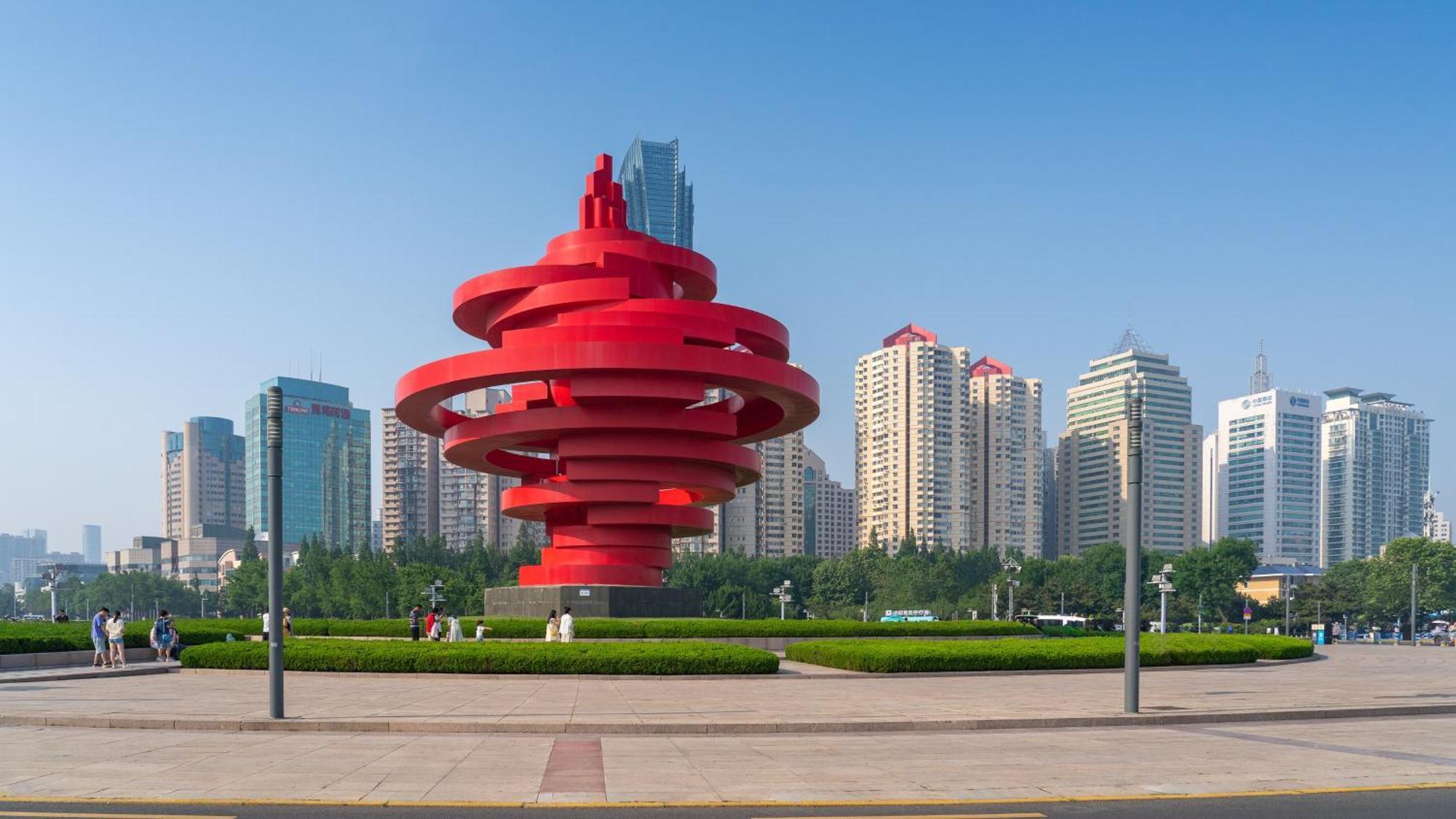 Holiday Inn Express Qingdao Shibei By Ihg Exterior foto